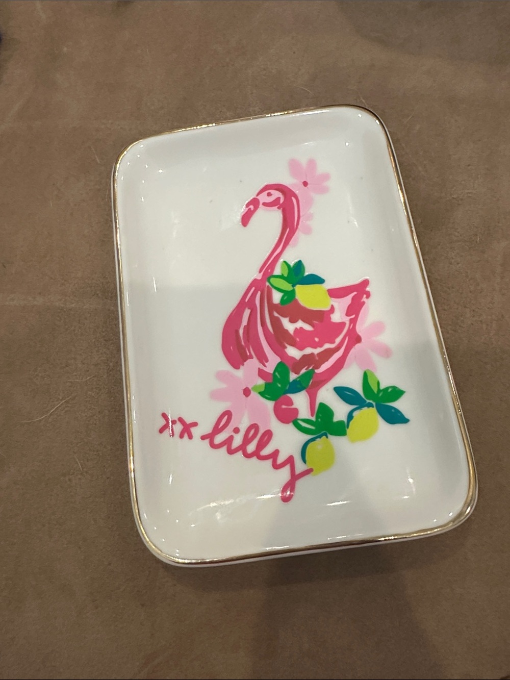 Lilly Pulitzer Flamingo Trinket Dish